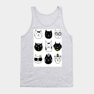 funny cat heads Tank Top